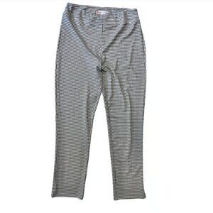 Jude Connally Houndstooth Print Pull On High Rise Stretch Pants Women's M